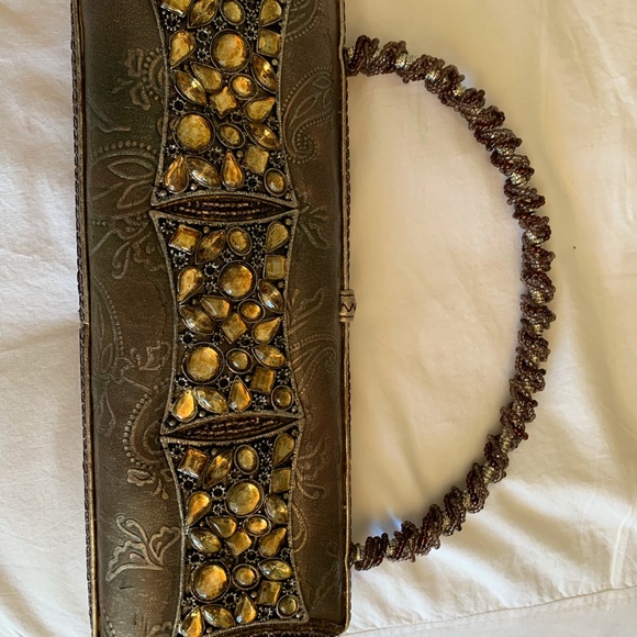 Structured Beaded Evening Clutch - Picture 3 of 3